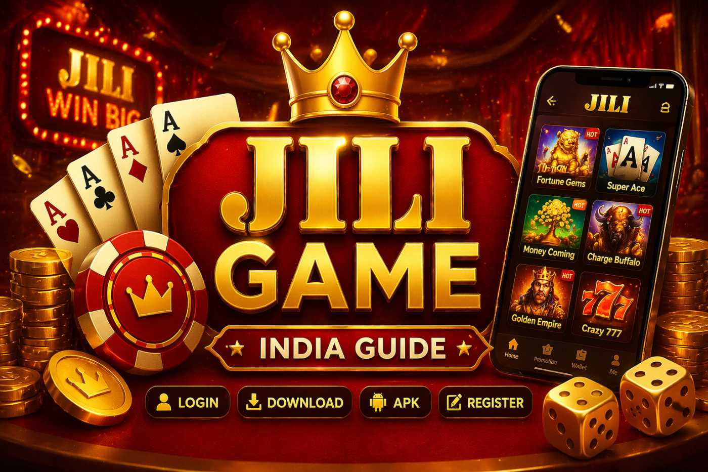 Jili Game India login download apk register guide homepage